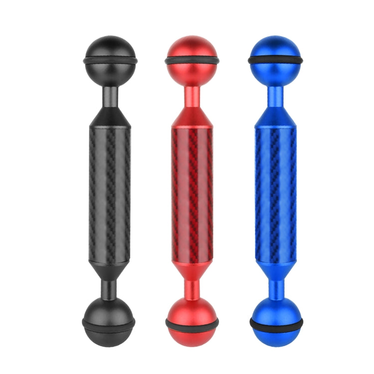 PULUZ 5 inch 13cm Length 20.8mm Diameter Dual Balls Carbon Fiber Floating Arm, Ball Diameter: 25mm