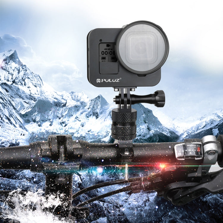 PULUZ  適用於GoPro HERO8黑色 金屬保護套狗籠 帶保險框/UV鏡頭