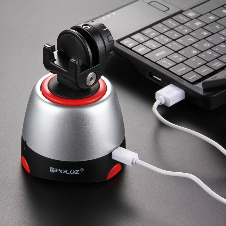 PULUZ Electronic 360 Degree Rotation Panoramic Head + Tripod Mount + GoPro Clamp + Phone Clamp with Remote Controller for Smartphones, GoPro Action Cameras