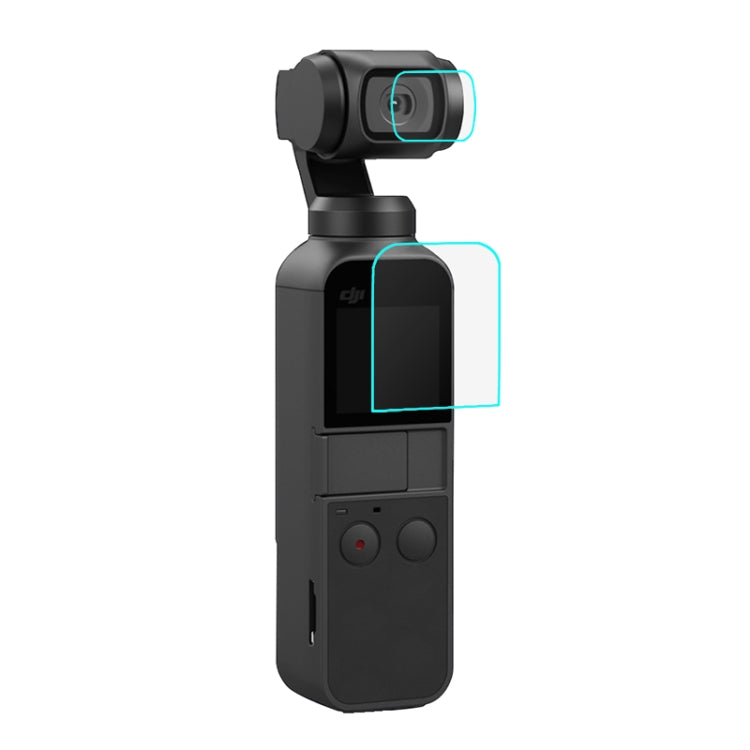 PULUZ DJI大疆OSMO POCKET 9H 2.5D鏡頭高清鋼化玻璃貼膜