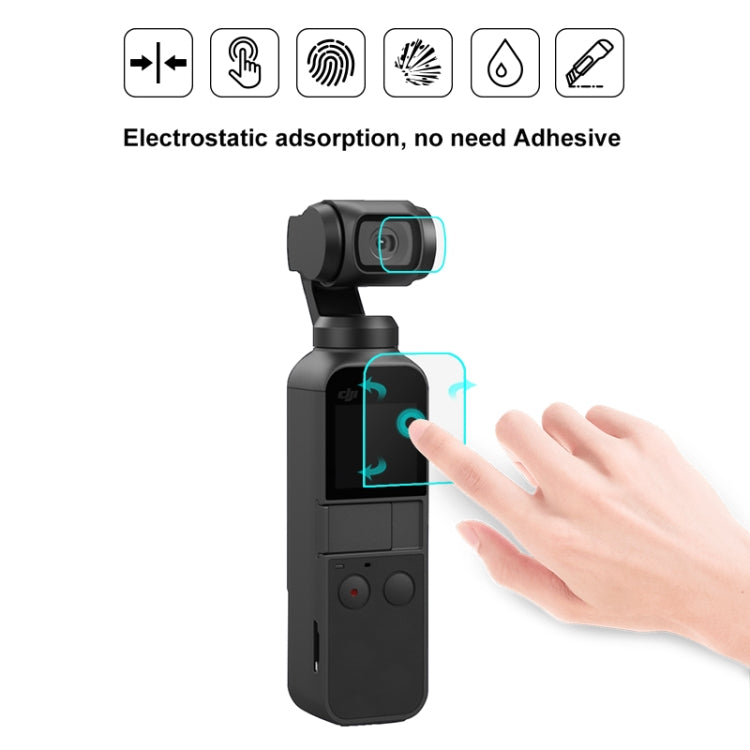 PULUZ DJI大疆OSMO POCKET 9H 2.5D鏡頭高清鋼化玻璃貼膜