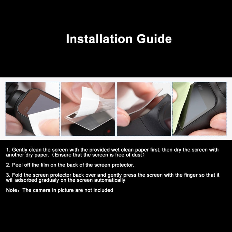 PULUZ DJI大疆OSMO POCKET 9H 2.5D鏡頭高清鋼化玻璃貼膜