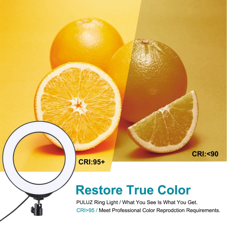 PULUZ 6.2 英寸16cm RGBW可調光 LED環形攝影燈補光燈 帶遙控