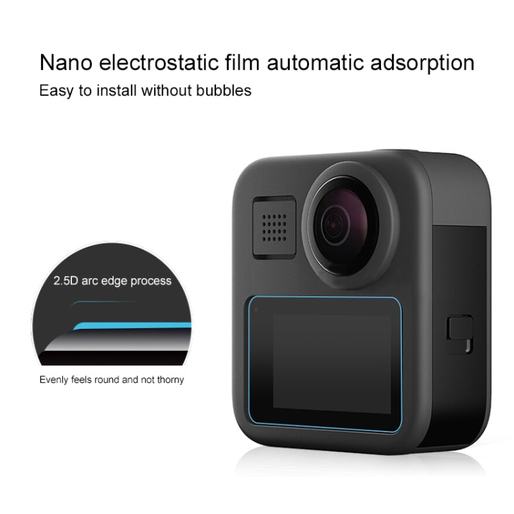 兩片裝 PULUZ 適用於GoPro Max  LCD显示屏9H 2.5D鋼化膜