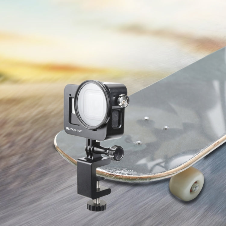 PULUZ  適用於GoPro HERO8 Black金屬保護套狗籠 帶UV鏡頭