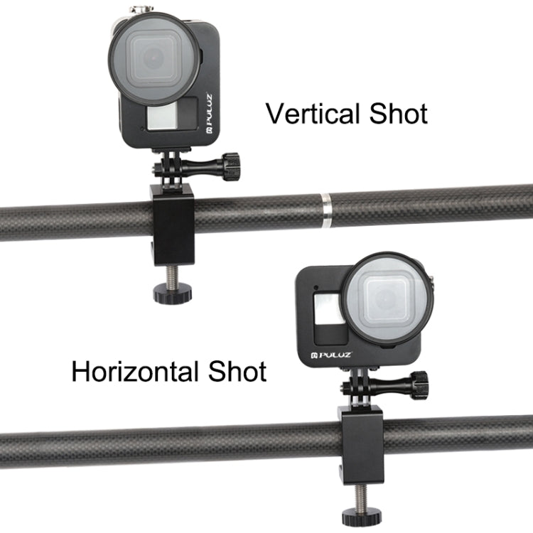 PULUZ  適用於GoPro HERO8 Black金屬保護套狗籠 帶UV鏡頭