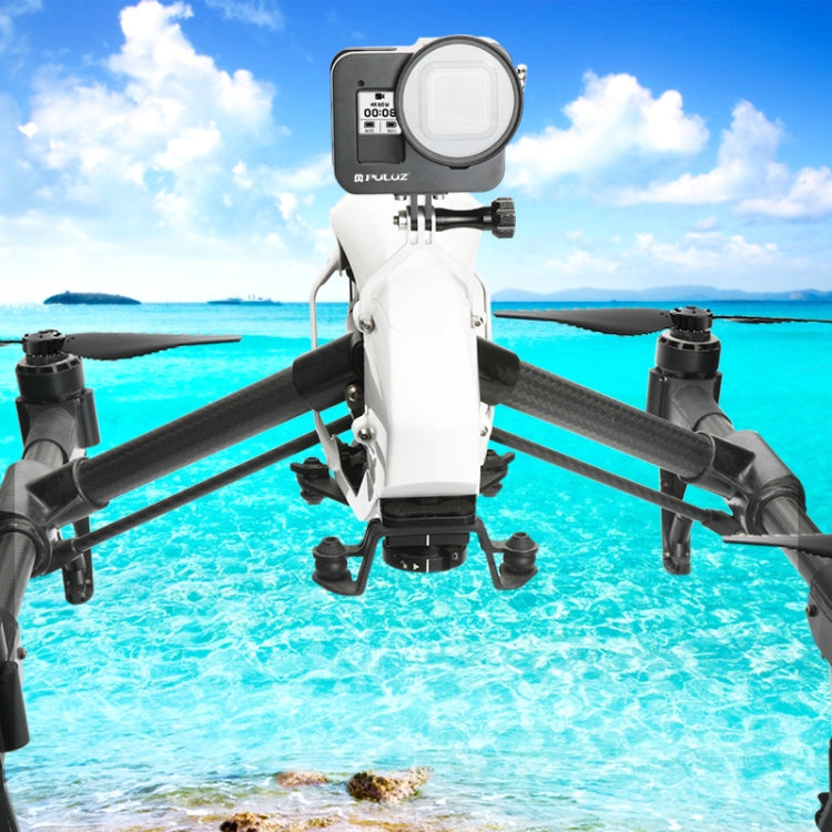 PULUZ  適用於GoPro HERO8 Black金屬保護套狗籠 帶UV鏡頭