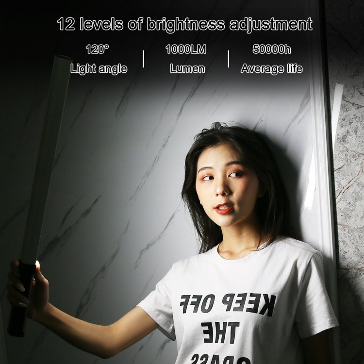 PULUZ RGB七彩攝影補光棒/可調色溫顏色補光棒 帶遙控