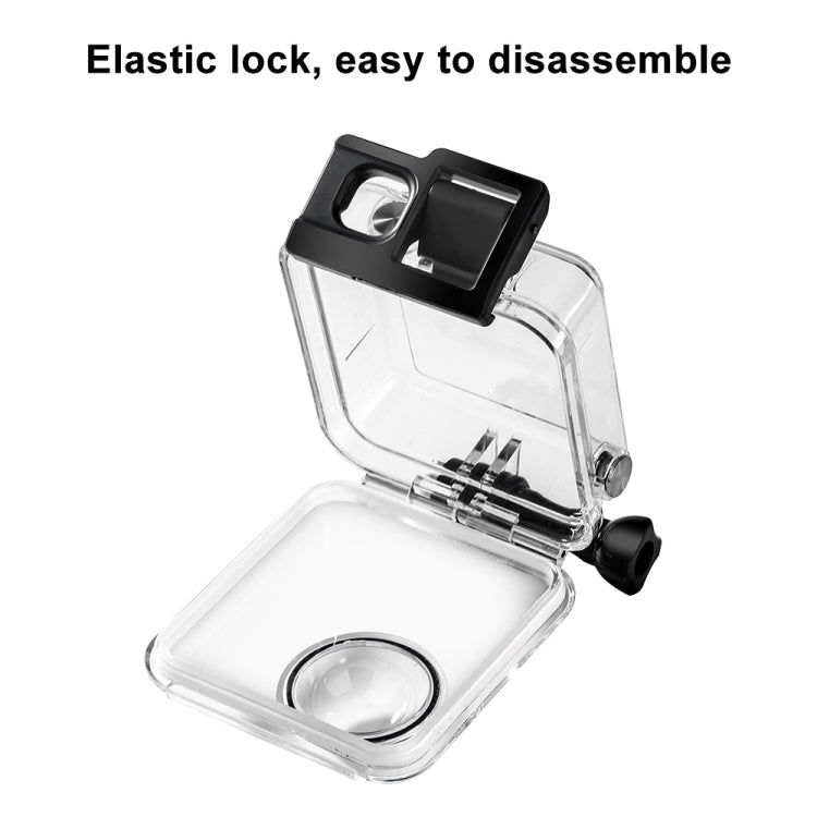 PULUZ 適用於GoPro MAX全景運動相機防水殼 帶活動基座和長螺絲45米防水