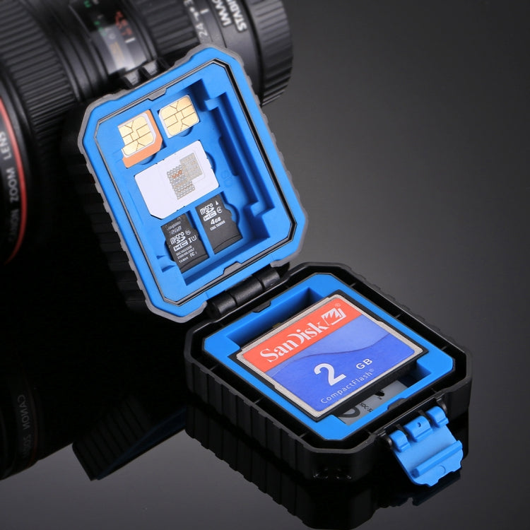 PULUZ 記憶卡盒，可容納11種卡：3SIM + 2XQD + 2CF + 2TF + 2SD CARD