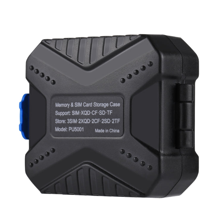 PULUZ 記憶卡盒，可容納11種卡：3SIM + 2XQD + 2CF + 2TF + 2SD CARD