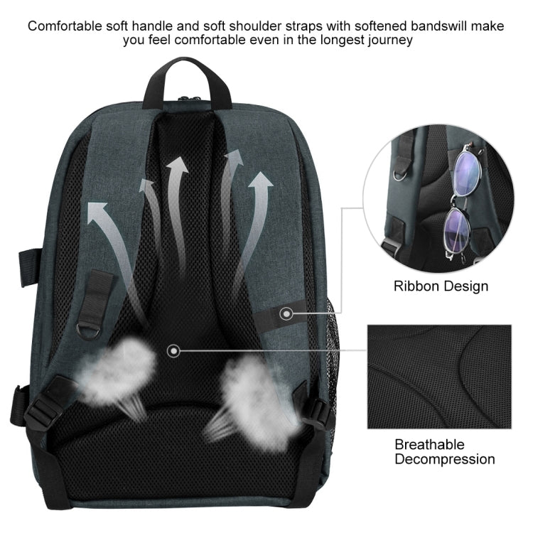 PULUZ攝影包雙肩包 適用於相機, DJI Ronin-SC / Ronin-S手持雲台穩定器收納包雙肩背包 筆記本電腦背包帶防雨罩