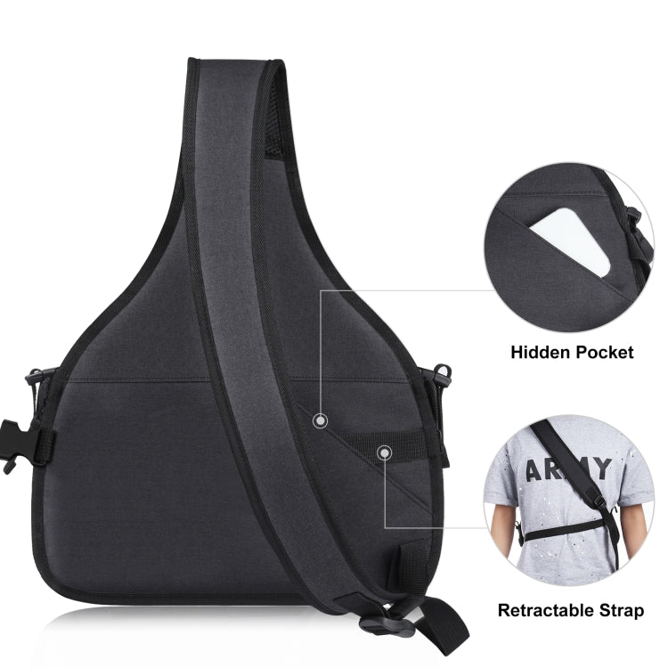 PULUZ  三角攝影包單反相機包 防水單肩斜挎包 , Triangle Style Backpack(Black)