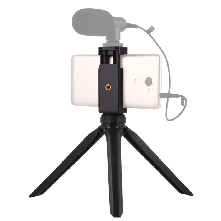 PULUZ   塑料三腳架 帶手機夾  , Plastic Tripod (Black)