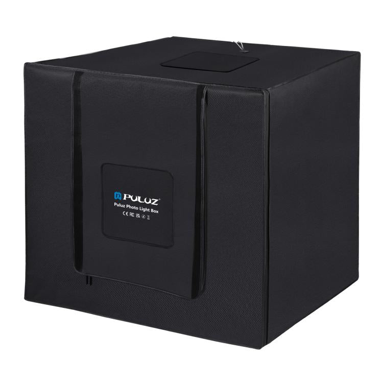 PULUZ 80cm Folding Portable 72W White Light Photo Lighting Studio Shooting Tent Box Kit with 3 Colors Black / White / Orange Backdrops