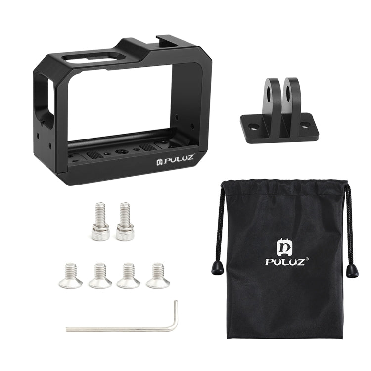 PULUZ適用於 Insta 360 One R 鋁合金轉接邊框帶冷靴口保護殼兔籠配件