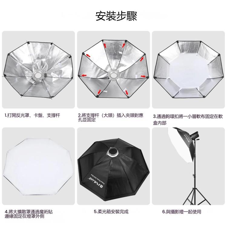 PULUZ 95cm八角柔光罩 保榮口柔光箱
