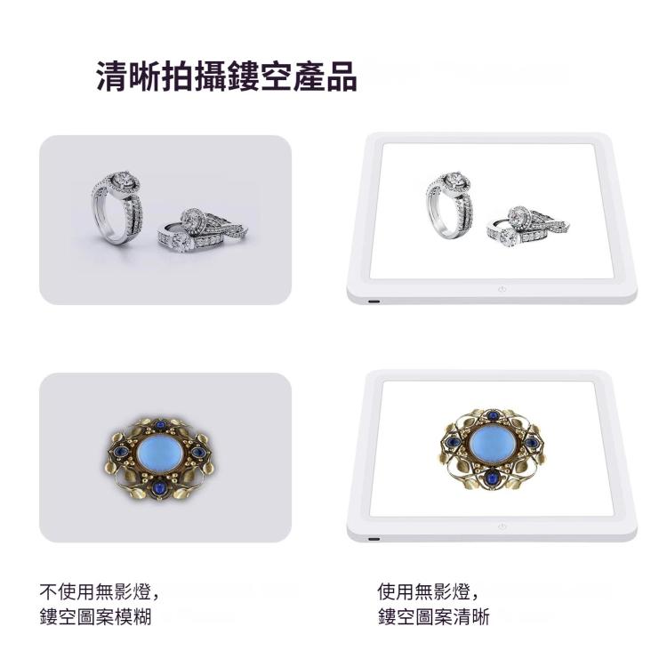 PULUZ 20cm攝影棚無影底燈