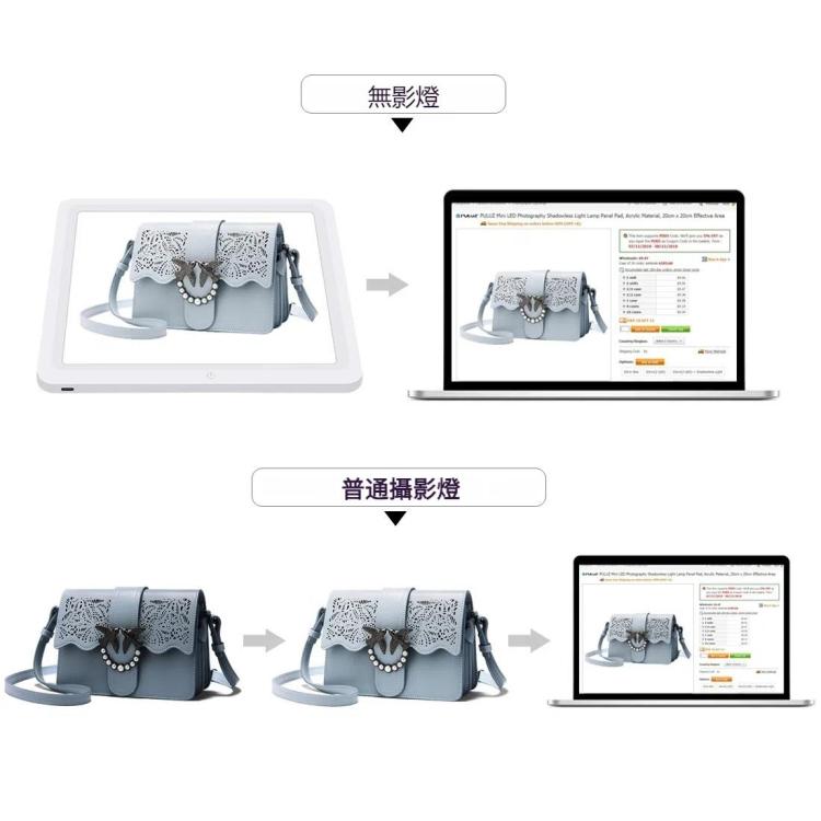 PULUZ 20cm攝影棚無影底燈