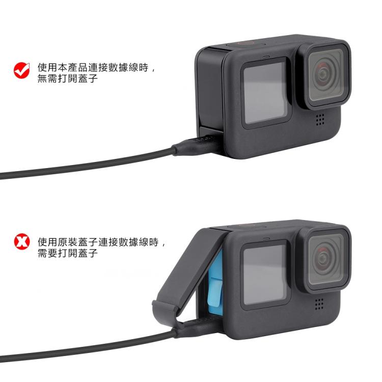 PULUZ Metal Battery Side Interface Cover for GoPro HERO13 Black /12 Black /11 Black /10 Black /9 Black