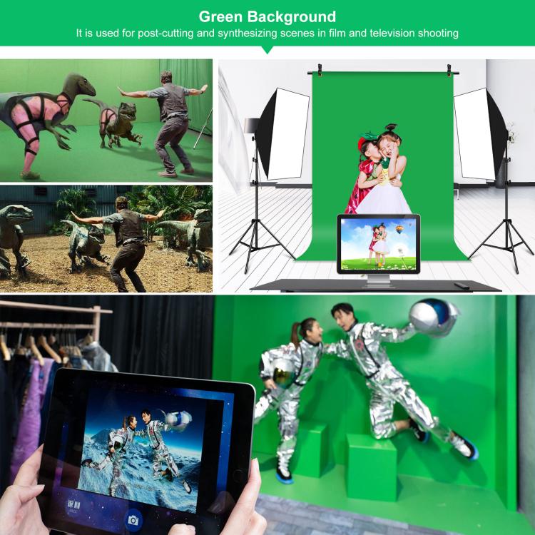 PULUZ 1x2m T型攝影背景架 拍照背景布+攝影架套裝 帶背景夾