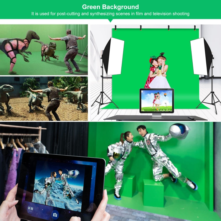 PULUZ 2x2m T型攝影背景架 拍照背景布+攝影架套裝 帶背景夾