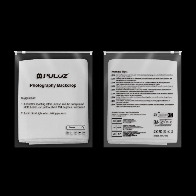 PULUZ  1 x 2米背景布 加厚加密背景布