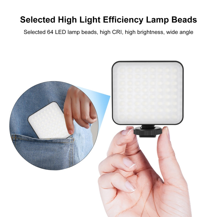 PULUZ 64 LED 5W Video Splicing Fill Light for Camera / Video Camcorder