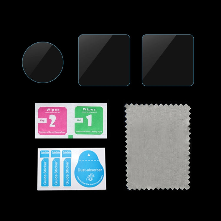 PULUZ 適用於 DJI Action 2  鋼化膜屏幕膜防爆膜 2屏幕膜+1鏡頭膜 套裝, Lens Screen Film