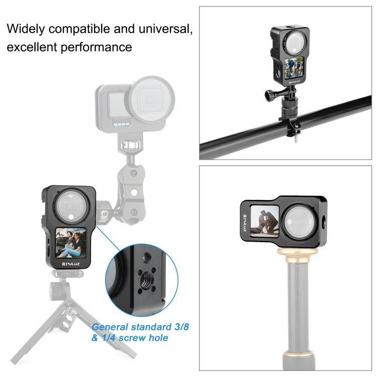 PULUZ 適用於DJI Action 2 運動相機 鋁合金金屬保護邊框兔籠