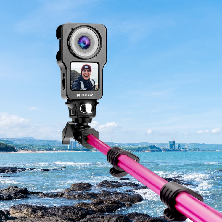 PULUZ 適用於DJI Action 2 運動相機 鋁合金金屬保護邊框兔籠