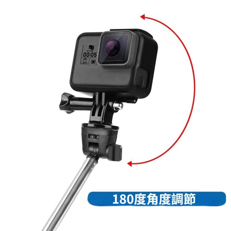 PULUZ Extendable Handheld Selfie Monopod for GoPro, Insta360, DJI and Other Action Cameras, Length: 22.5-80cm