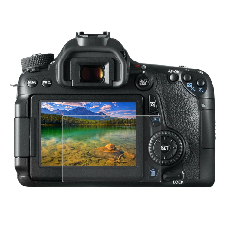 PULUZ 2.5D 9H Tempered Glass Film for Canon 650D, Compatible with 90D / 80D / 70D / 77D(9000D) / 800D(X9I) / 700D(X7I) / 750D(X8I) / 760D(8000D) / XC10 / XC15 / 7D2, Pentax Q1 / K-S1 /Q10 / Q7, Panasonic ZS35, Nikon V1