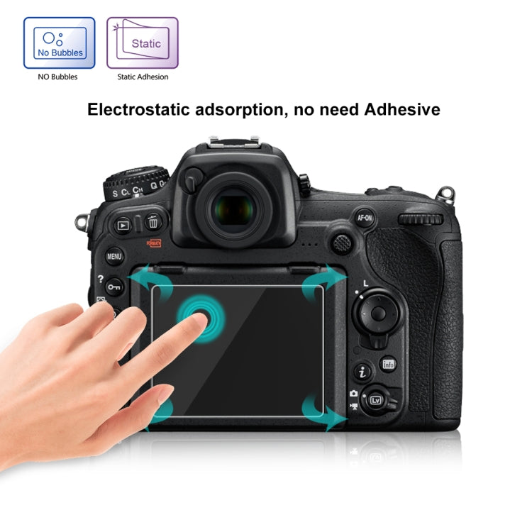 PULUZ 尼康 Nikon D500相機 2.5D弧邊 9H表面硬度 鋼化玻璃膜