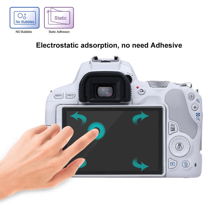 PULUZ 2.5D 9H Tempered Glass Film for Canon EOS 200D / 200D II, Compatible with Canon KISS X9 / EOS Rebel SL2, Panasonic S1H