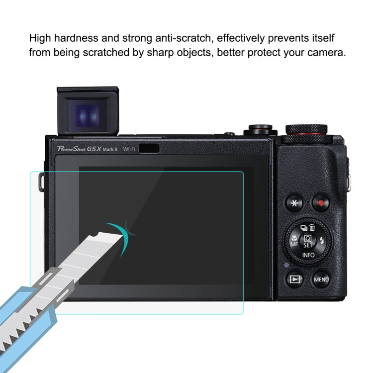 PULUZ 適用於佳能PowerShot G5 X Mark II相機 2.5D弧邊 9H鋼化玻璃膜