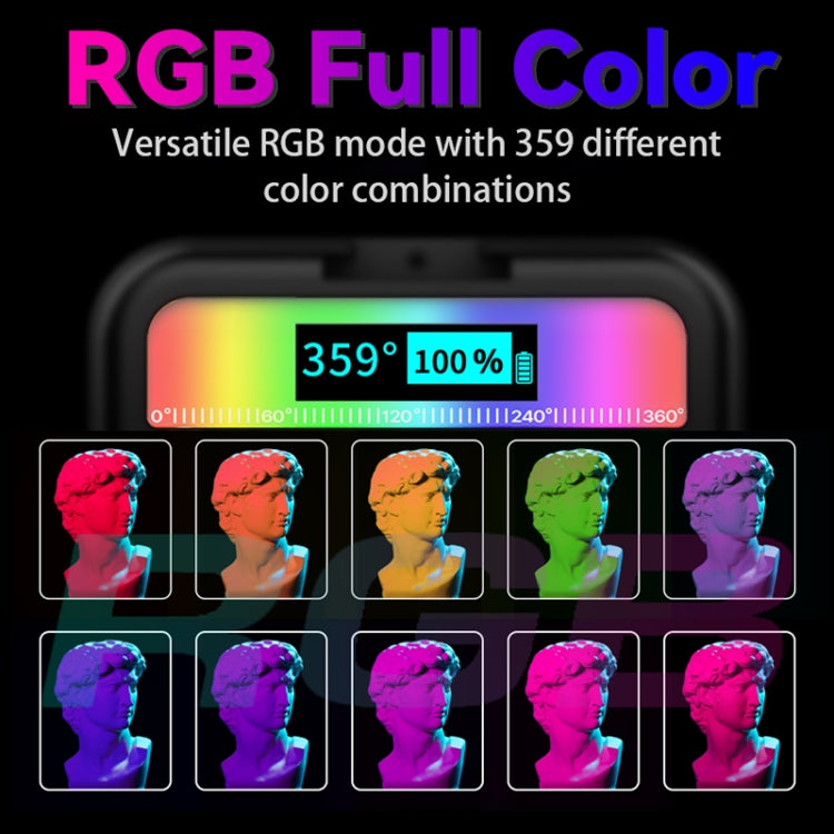 PULUZ RGB 美顏補光燈小型全彩色攝影燈 LED口袋燈