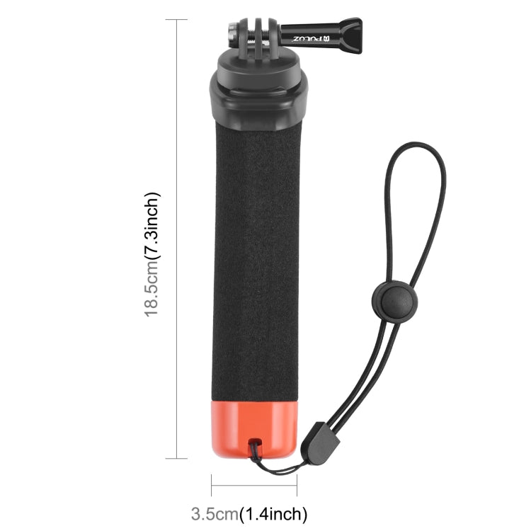 PULUZ Floating Foam Hand Grip Buoyancy Rods with Strap & Quick-release Base for GoPro, Insta360, DJI and Other Action Cameras