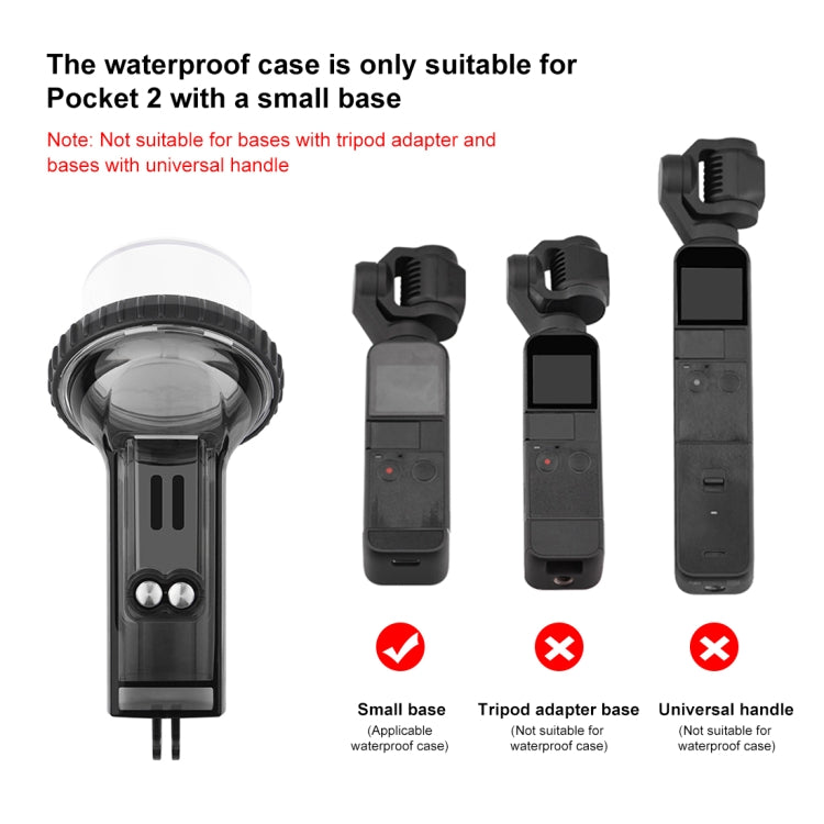 PULUZ 適用於大疆Osmo Pocket 2  60米潜水保護殼水下潛浮罩