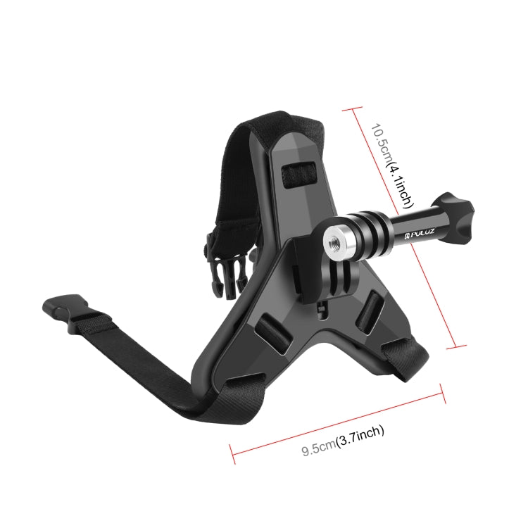 PULUZ摩托車頭盔固定支架 適用於GoPro, DJI Osmo Action, 小蟻和其他運動相機