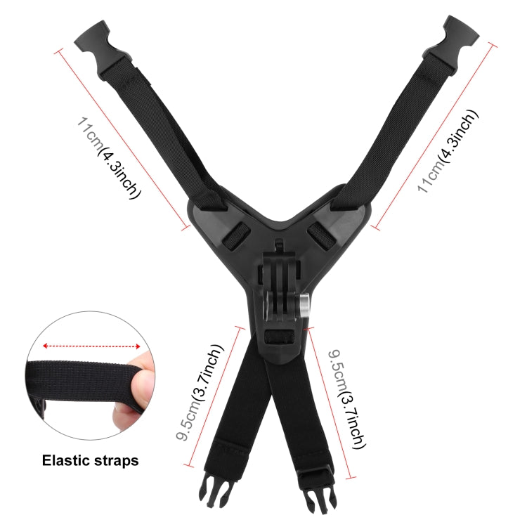 PULUZ摩托車頭盔固定支架 適用於GoPro, DJI Osmo Action, 小蟻和其他運動相機