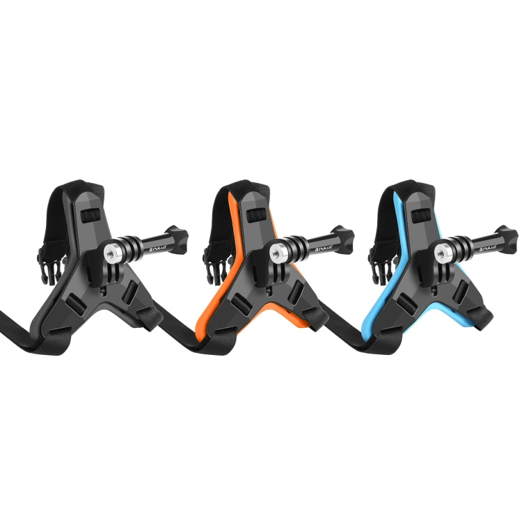 PULUZ摩托車頭盔固定支架 適用於GoPro, DJI Osmo Action, 小蟻和其他運動相機