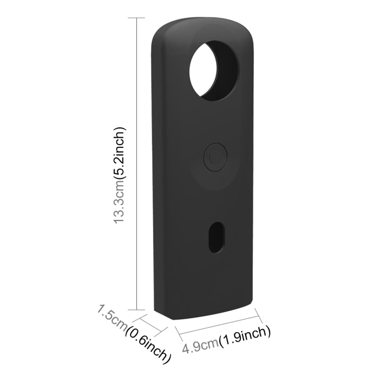 PULUZ 適用於理光Theta SC2 360運動相機硅膠保護套 帶鏡頭保護套