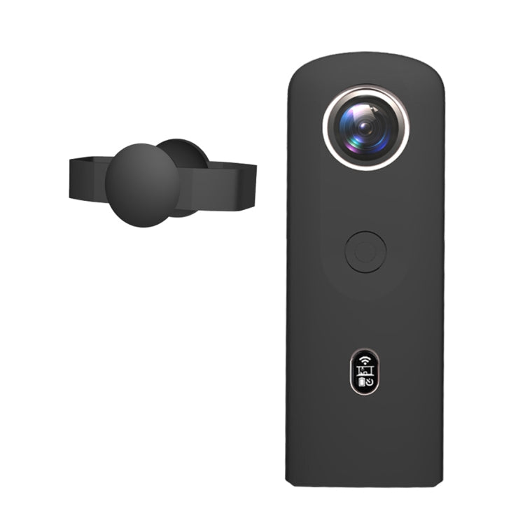 PULUZ 適用於理光Theta SC2 360運動相機硅膠保護套 帶鏡頭保護套