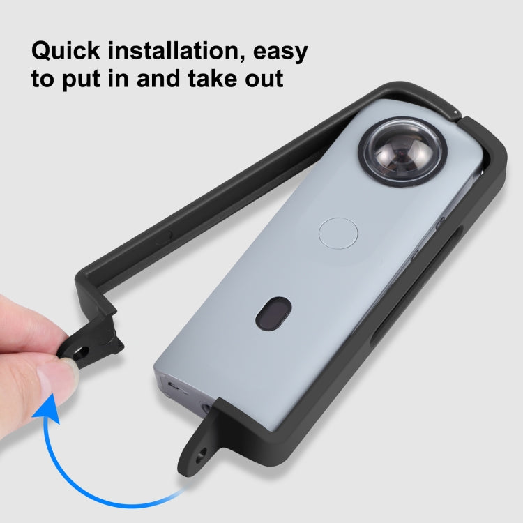 PULUZ 適用於理光 Ricoh  SC2 全景運動相機 PC ABS塑料保護邊框  轉接頭&螺絲