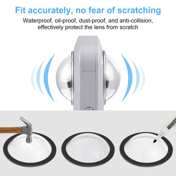 PULUZ  適用於理光Ricoh Theta SC2 / S / V  全景鏡頭保護鏡保護蓋套裝