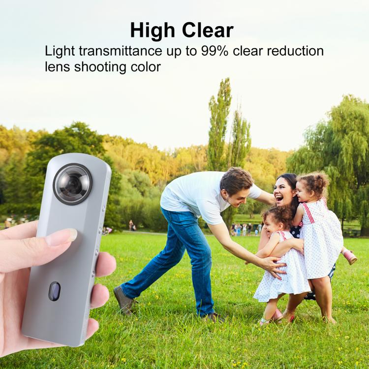PULUZ  適用於理光Ricoh Theta SC2 / S / V  全景鏡頭保護鏡保護蓋套裝