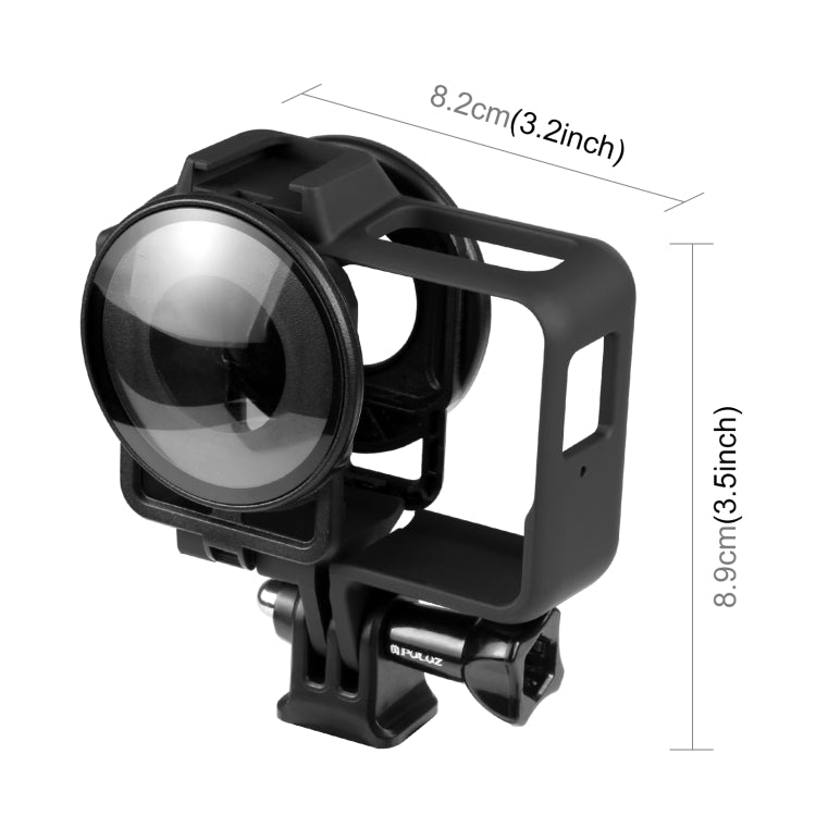 PULUZ 適用於Insta360 One RS 全景版本相機鏡頭保護鏡+塑膠保護邊框