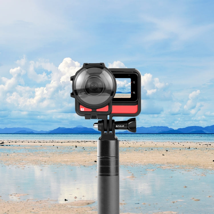 PULUZ 適用於Insta360 One RS 全景版本相機鏡頭保護鏡+塑膠保護邊框