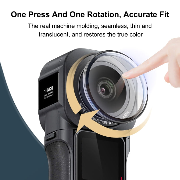 PULUZ  適用於Insta360 ONE RS影石一英寸全景鏡頭保護鏡膜